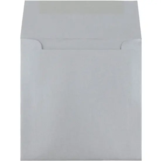 JAM Paper 6" Metallic Square Invitation Envelopes, 25ct. Silver Stardream {4}