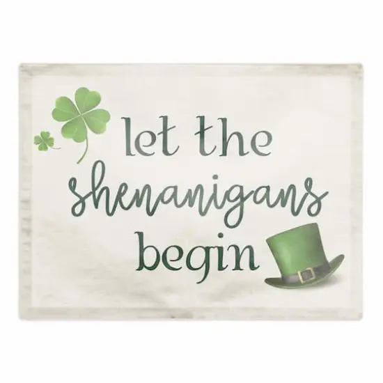 Shenanigans Begin Placemat 18" x 14" Cotton Twill Placemat {1}