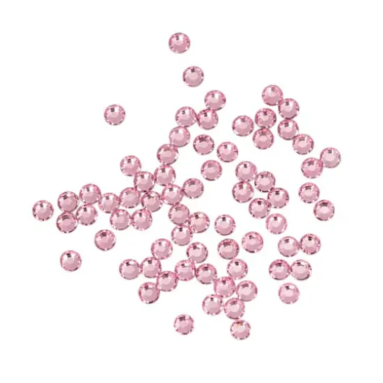 SS10 Round Flatback Austrian Crystals by Bead Landing&trade;, 75ct. Light Rose {1}