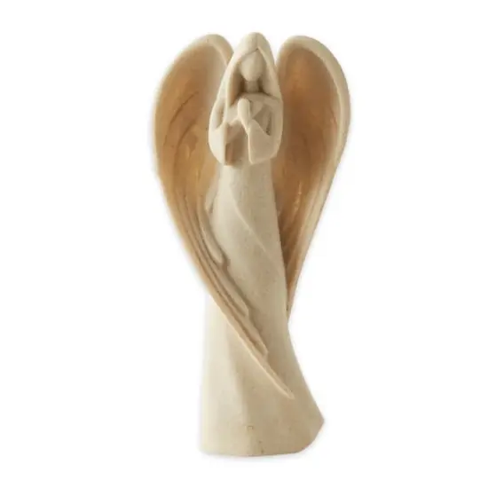 Elegant Minimalistic Guardian Angel Figurine Prayer Statue4.5" x 2.38" x 9.25" {1}