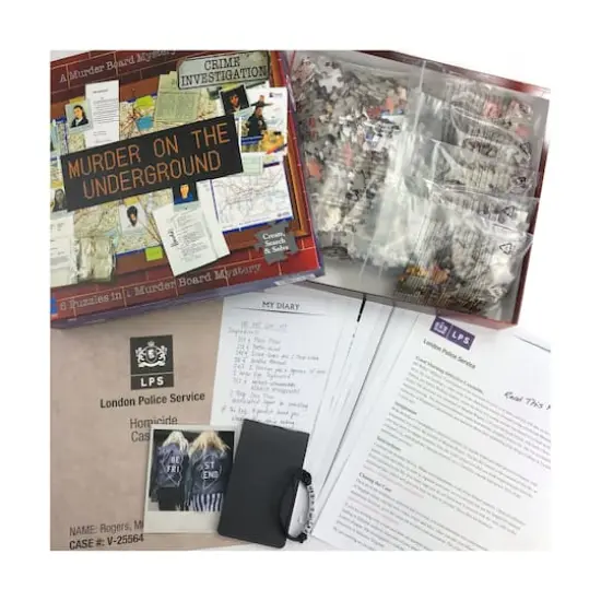 Murder Mystery Party Case Files Puzzles - Murder on the Underground: 1000 Pcs {5}