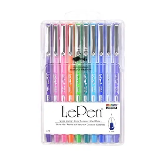Marvy&reg; Uchida LePen&reg; Extra Fine 10 Color Bright Pen Set {4}