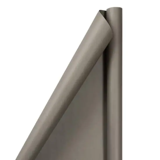 JAM Paper Matte Gift Wrap, 2ct. Slate Gray {1}