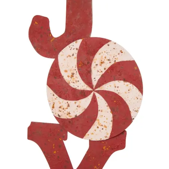 Glitzhome&reg; 3ft. Metal Joy & Noel Yard Stake Set {7}