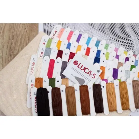 Luca-S Puppy Picasso Counted Cross Stitch Kit {6}