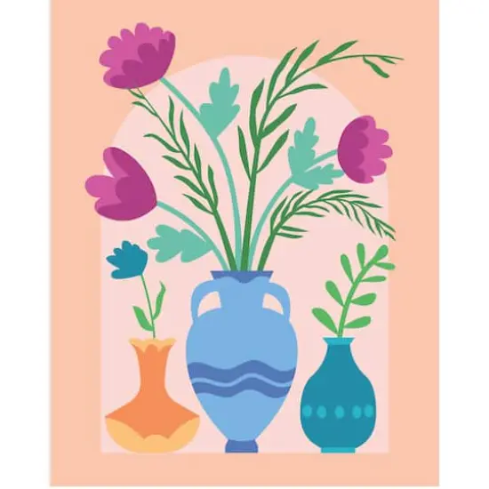 8" x 10" Three Vases Paint-by-Number Kit by Artist's Loft&reg; {1}