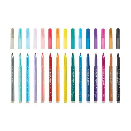 OOLY Rainbow Sparkle Glitter Markers Set {3}