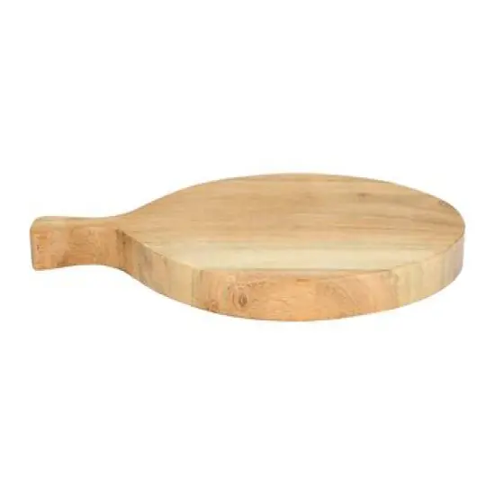 Hello Honey&reg; 10.5" Round Acacia Wood Cheese/Cutting Board with Handle {4}