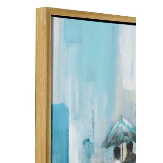 Blue Contemporary Canvas Wall Art, 39" x 39" {4}