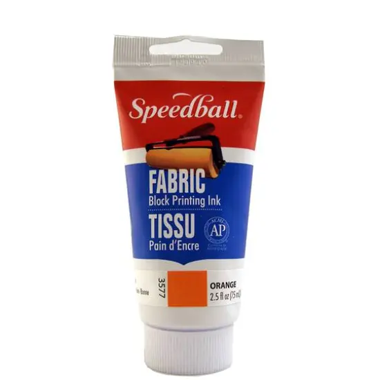 Speedball&reg; Fabric Block Printing Ink, 2.5oz. Orange {1}