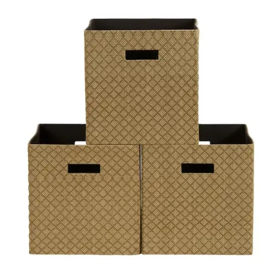 Household Essentials Woven Paper Storage Cube Basket Set {9}