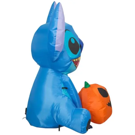 3ft. Airblown&reg; Inflatable Halloween Stitch with Pumpkin {4}