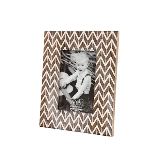 2 Pack Brown & White Modern 9" x 10" Frame {1}