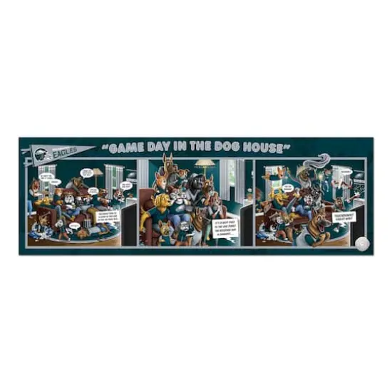 NFL Game Day in the Dog House 1,000 Piece Puzzle Philadelphia Eagles {4}