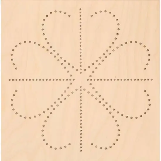 Leisure Arts&reg; Intermediate Clover Wood Stitched String Art Panel Kit {5}