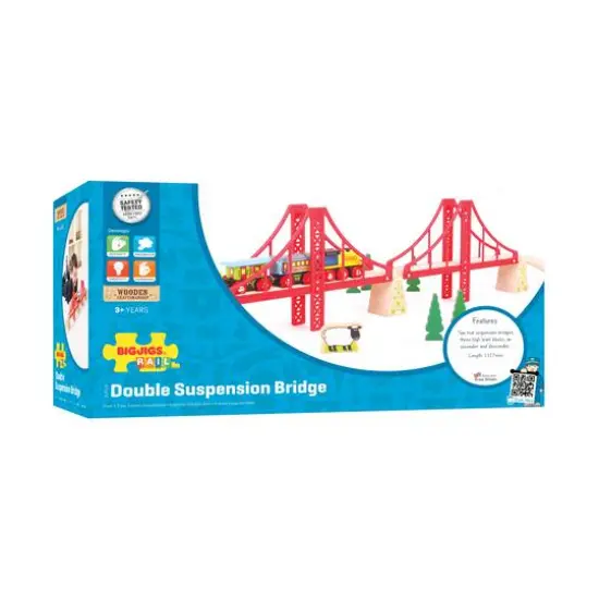 Wooden Double Suspension Bridge {1}