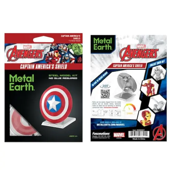 Metal Earth® Marvel® Avengers Captain America's Shield Steel Model Kit {9}