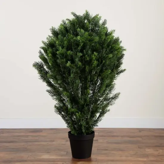 5ft. UV-Resistant Potted Cedar Bush {4}