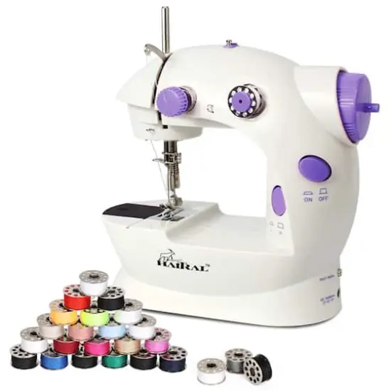 Haitral™ Lavender Flex-Speed Cordless Combo Sewing Machine with Bobbins & Sewing Thread {5}
