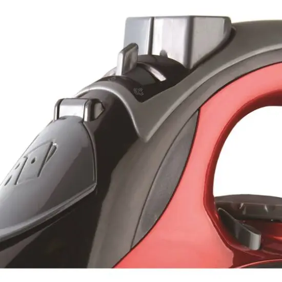 Brentwood 1,200W Nonstick Steam Iron with Retractable Cord Red {6}