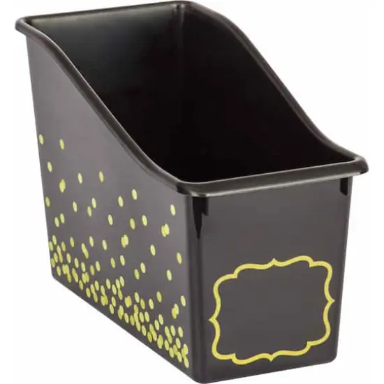 Teacher Created Resources Confetti Plastic Book Bin, 3ct. Black {1}
