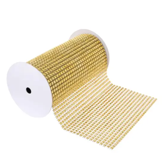 6" Bling Ribbon Wrap by Celebrate It&reg; Occasions&trade; Gold {4}