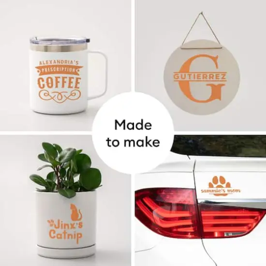 Cricut&reg; 12" x 48" Permanent Vinyl Orange {13}