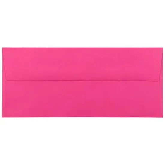 JAM Paper 8.5" x 11" Letter Paper & Envelopes #10 Business Stationery Set, 100ct. Ultra Fuchsia Hot Pink Brite Hue {5}