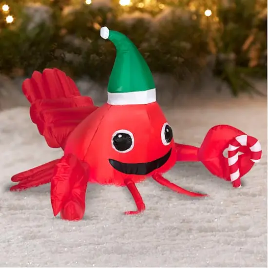 2ft. Airblown&reg; Inflatable Christmas Lobster {4}