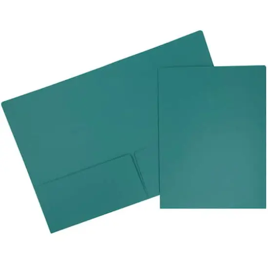 JAM Paper Premium Matte 2-Pocket Folders, 6ct. Teal Blue {1}