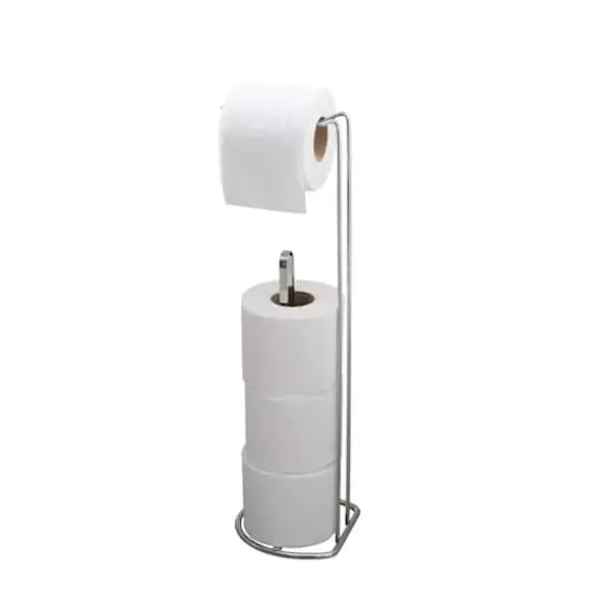 Bath Bliss Chrome Toilet Paper Reserve & Dispenser {1}