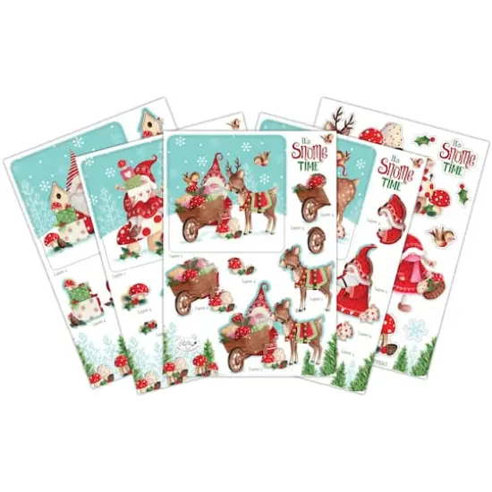 Craft Consortium It's Snome Time 3D Decoupage & Topper Set {3}