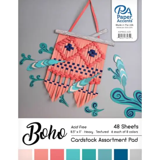 PA Paper™ Accents Boho Assortment Cardstock Paper Pad, 8.5" x 11" {1}