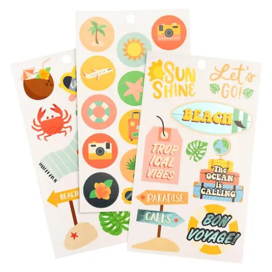 Tropical Vacation Stickers by Recollections&trade; {3}