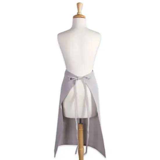 DII&reg; Solid Chambray Bistro Apron Stone Brown {7}