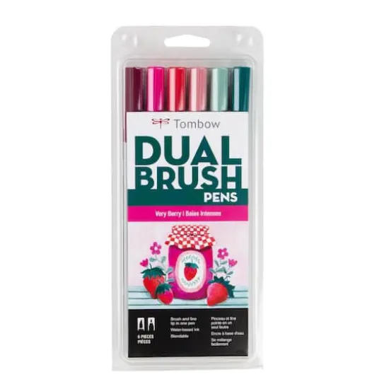Tombow Very Berry Dual Brush Pen Set {1}
