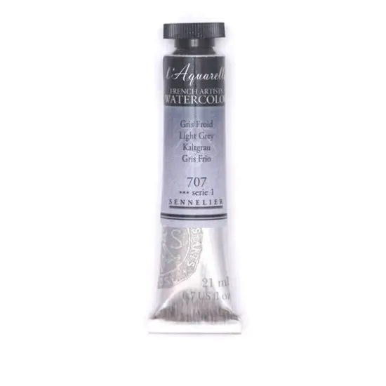 Sennelier French Artists' Watercolor, 21mL 707 Light Grey S1 {1}