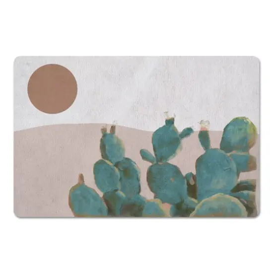Close Up Cactus 27" x 18" Floor Mat {4}