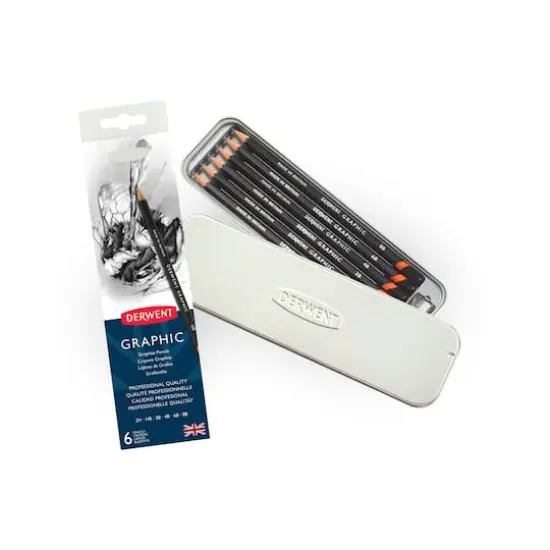 Derwent&reg; Graphic 6 Pencil Tin Set {1}