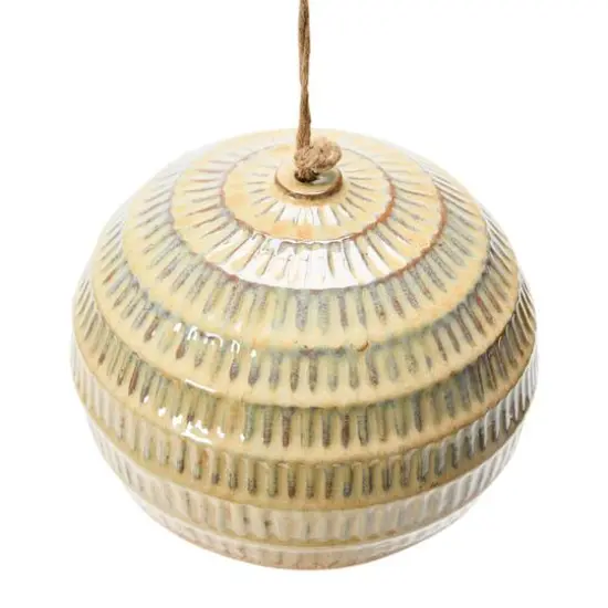 Hello Honey&reg; 8" Stoneware Bell with Reactive Glaze {1}