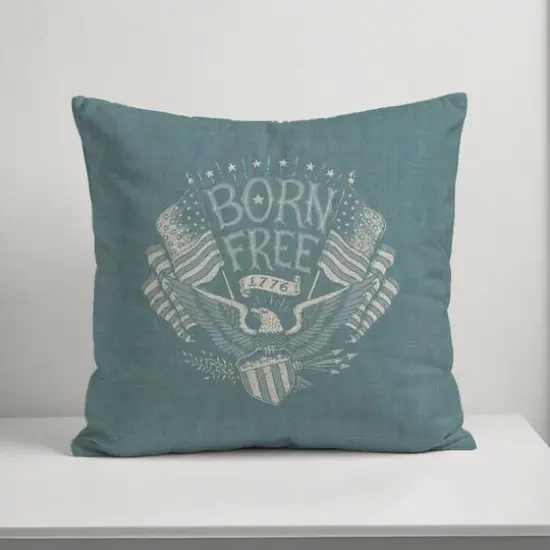 18" Born Free Indoor Outdoor Pillow {6}