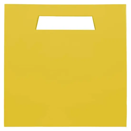 JAM Paper Large Yellow Heavy Duty Bags with Trapezoid Handle, 3ct. {1}