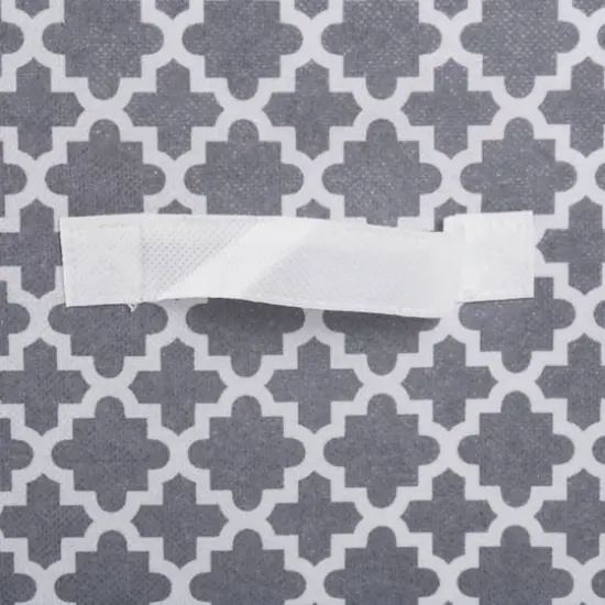 DII&reg; 11" Nonwoven Polyester Lattice Storage Cubes, 2ct. Gray {7}