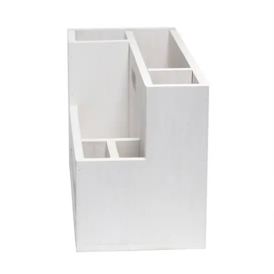 Elegant Designs Wood Caddy Organizer White Wash {16}