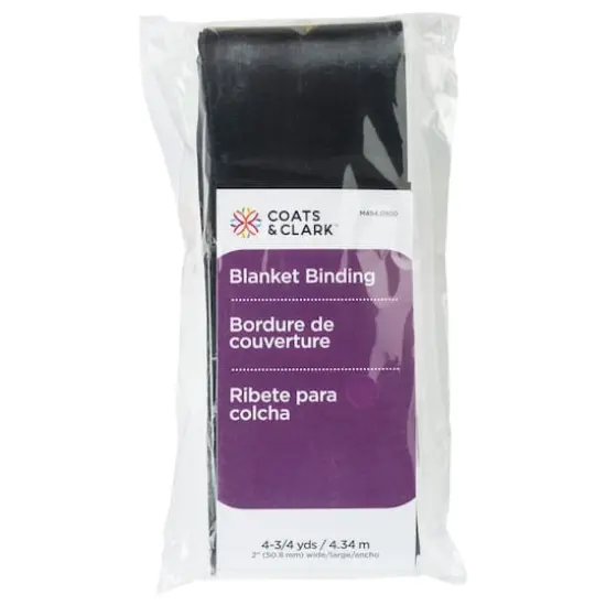 Coats & Clark&trade; 2" Blanket Binding Black {1}