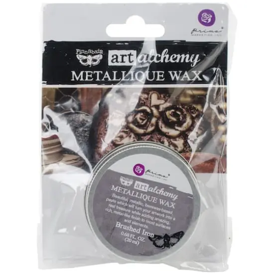 Finnabair Art Alchemy Metallique Wax, 0.68oz. Brushed Iron {1}
