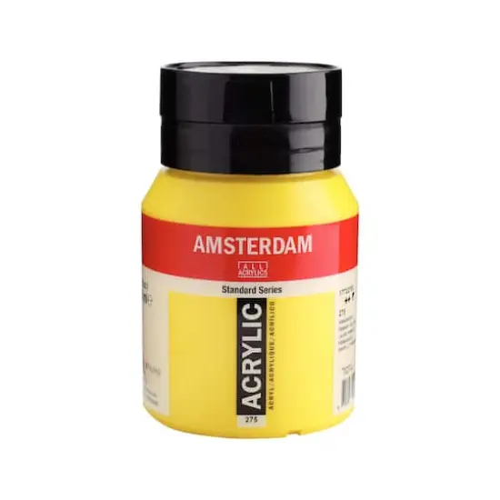 Amsterdam 500mL Standard Series Acrylic Paint 275 Primary Yellow {1}