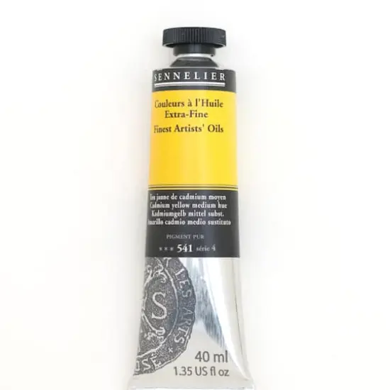 Sennelier Artists' Oil Color, 40mL 541 Cadmium Yellow Medium Hue S4 {1}