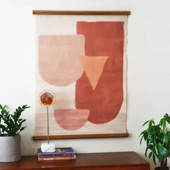 Hello Honey&reg; 18" Marbled Orange Decorative Agate Slice Accent on Stand {5}