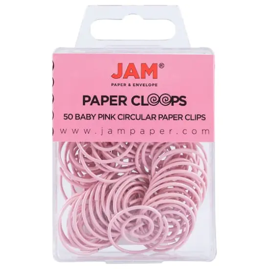 JAM Paper Circular Paper Cloops Pink {1}